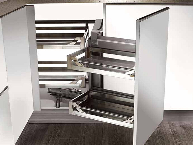Giá tiền các loại kệ góc và mâm xoay tủ bếp